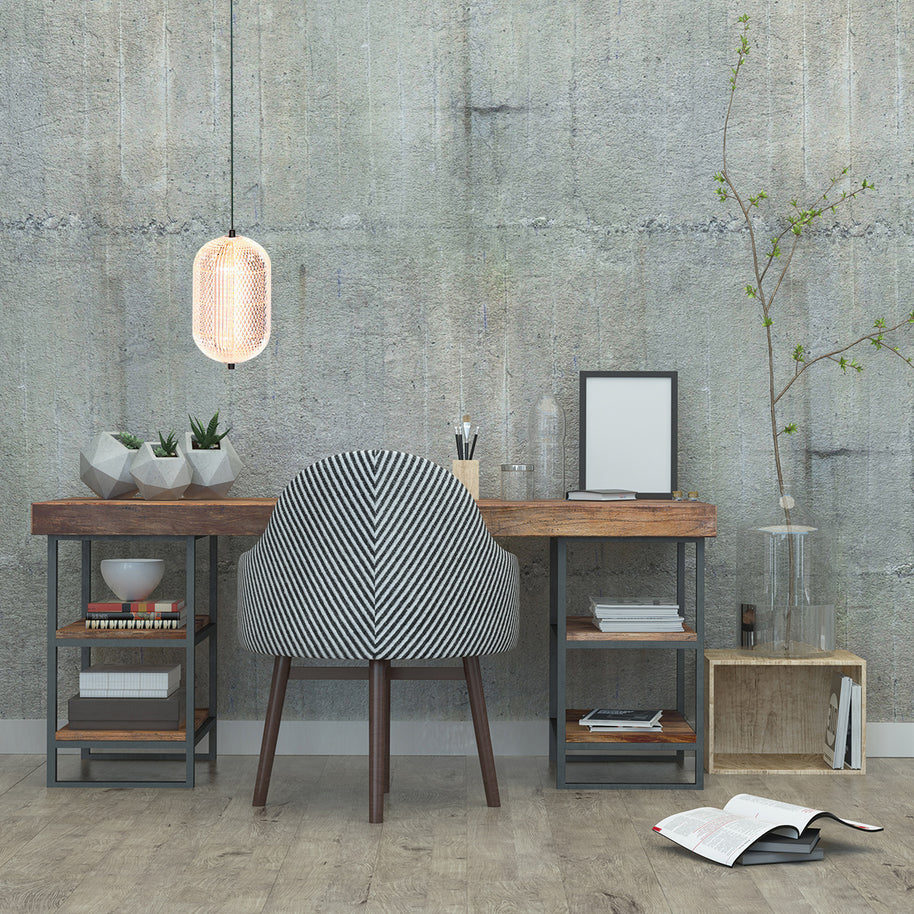 Hanglamp Geripu 3840ZW Ø15 cm geribbeld kunststof met LED-module