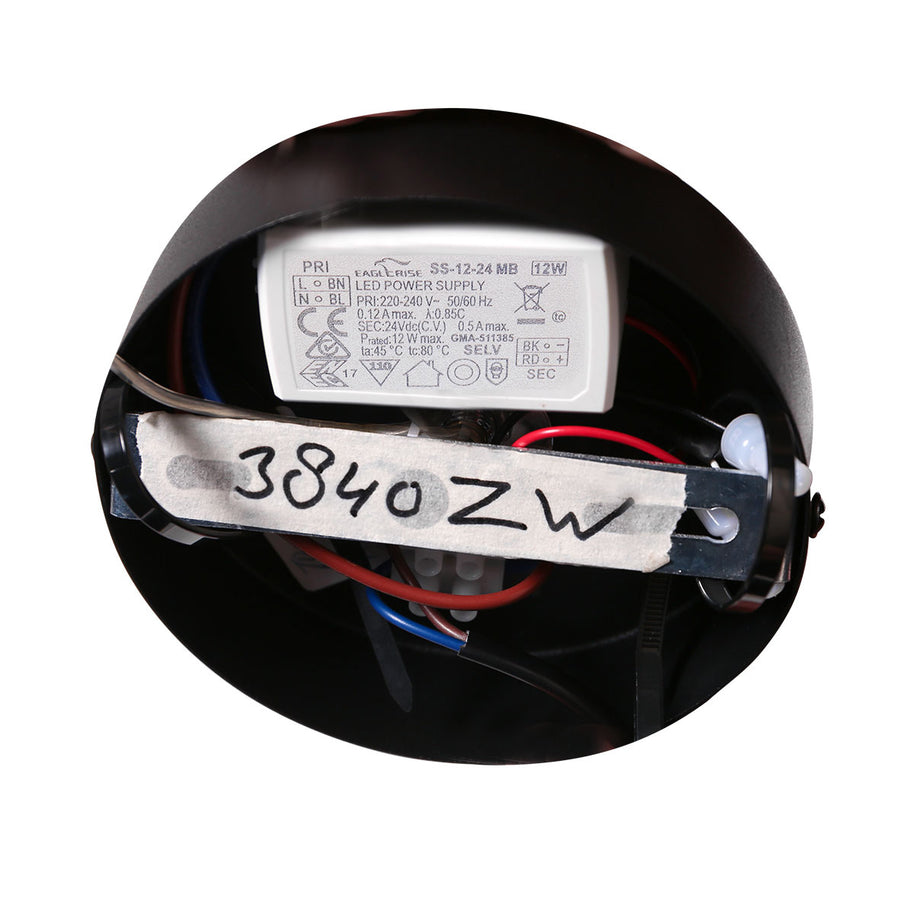 Hanglamp Geripu 3840ZW Ø15 cm geribbeld kunststof met LED-module