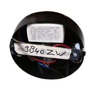 Hanglamp Geripu 3840ZW Ø15 cm geribbeld kunststof met LED-module