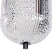 Hanglamp Geripu 3840ZW Ø15 cm geribbeld kunststof met LED-module