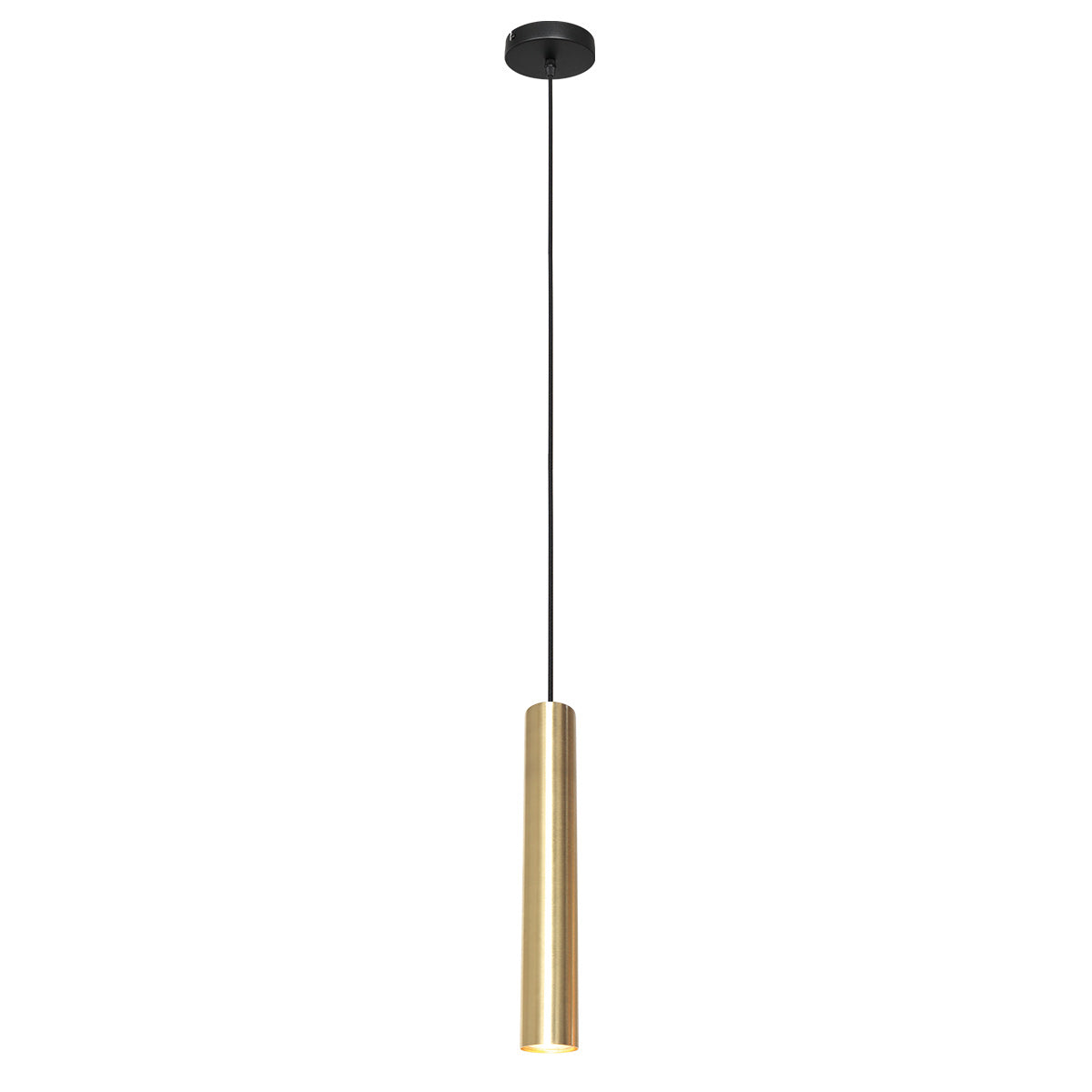 Hanglamp Tubel 3867ME messing pendellamp met warm dimbaar licht