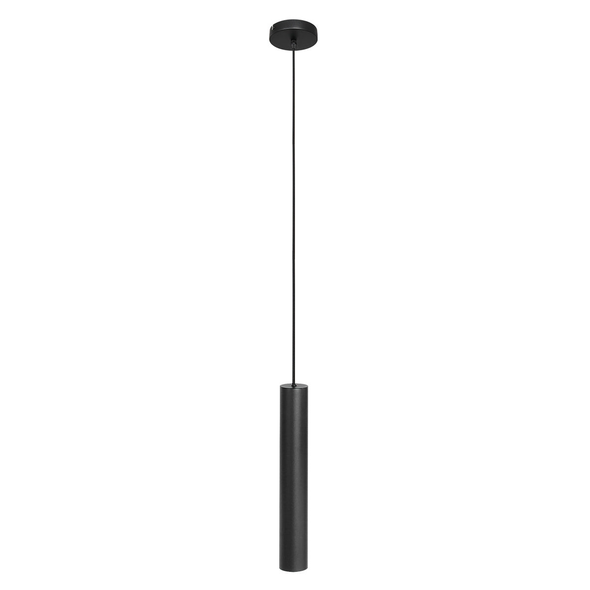 Hanglamp Tubel 3867ZW zwarte pendellamp met warm dimbaar licht