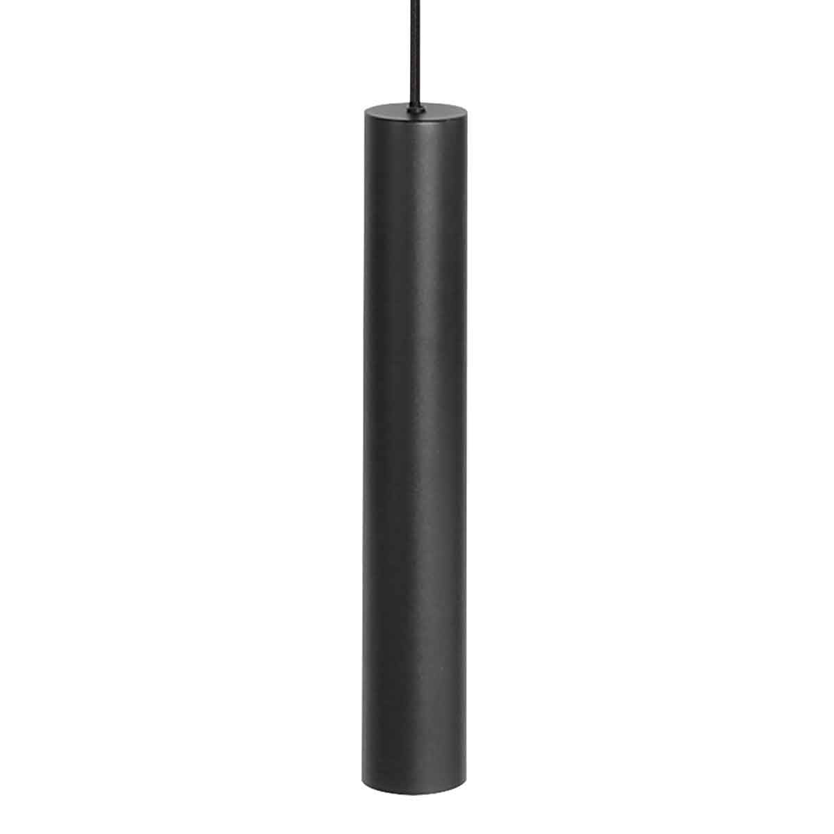 Hanglamp Tubel 3867ZW zwarte pendellamp met warm dimbaar licht