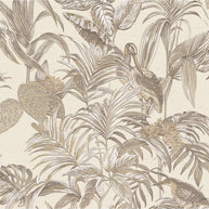 Behang Wallstitch paradijsvogel crème