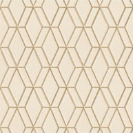 Behang Wallstitch hexagonaal beige