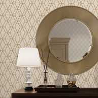 Behang Wallstitch hexagonaal beige