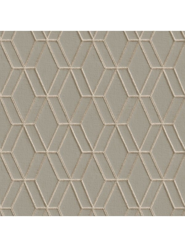 Behang Wallstitch hexagonaal grijs