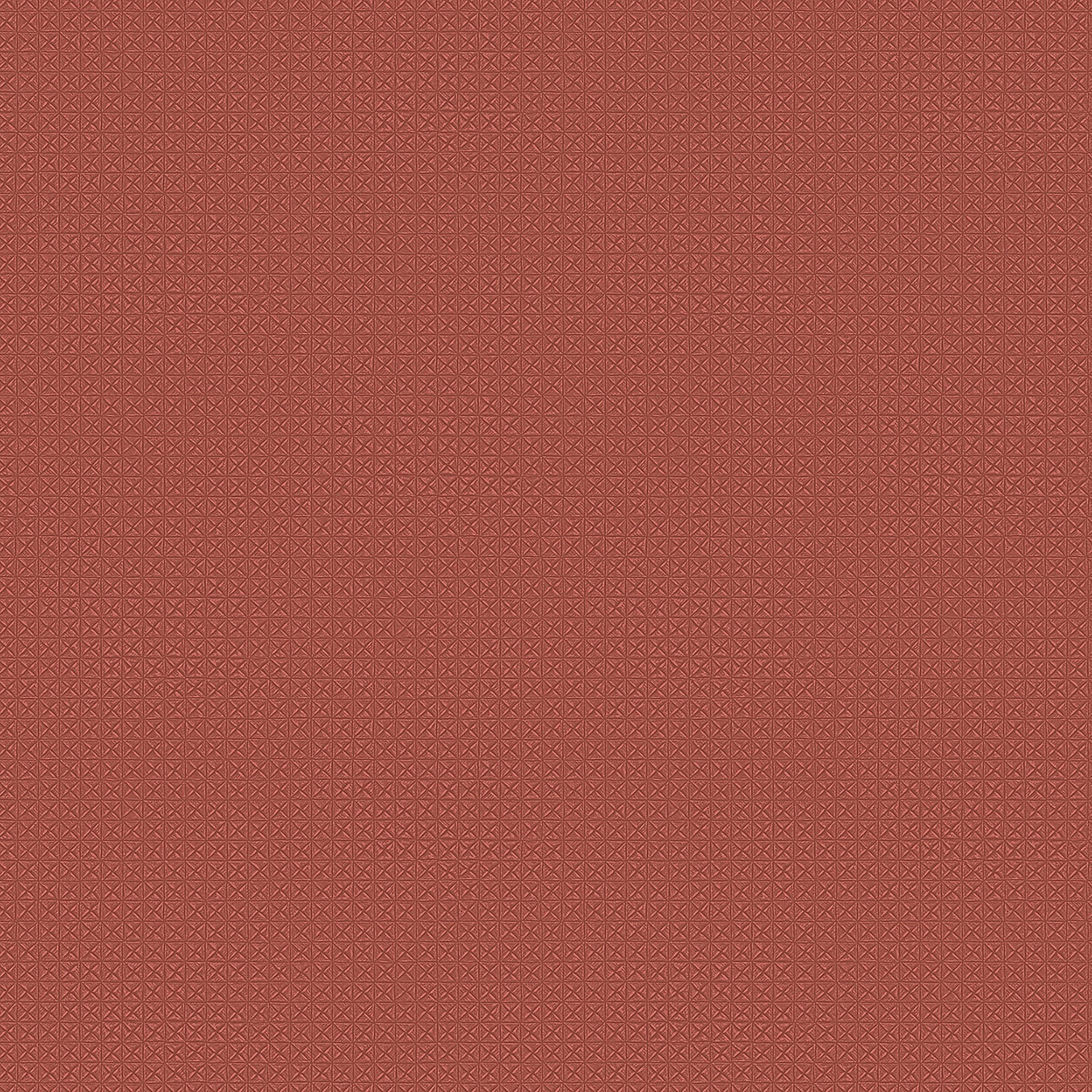 Behang Grace Diamond effen terracotta