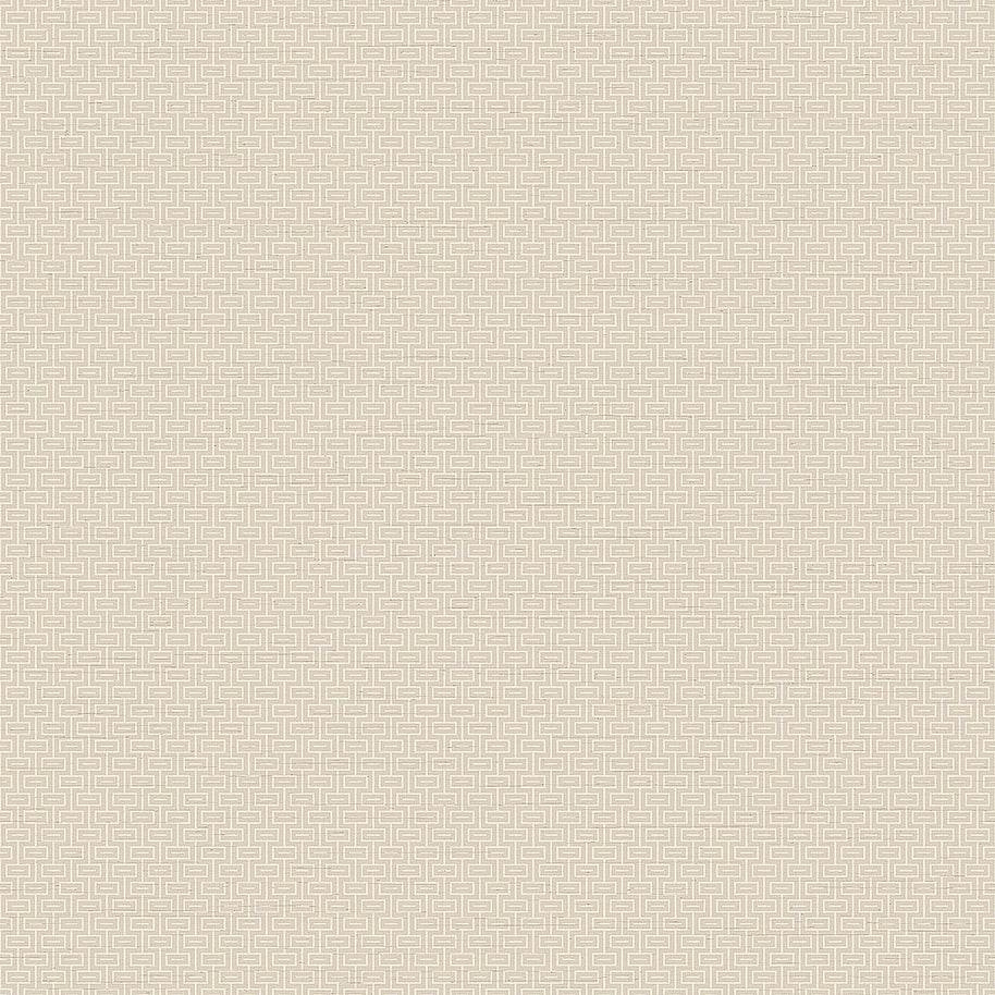 Behang Grace Griekse sleutel effen beige