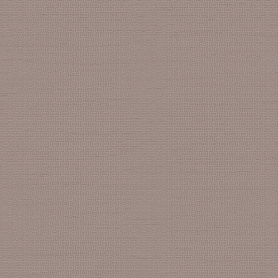 Behang Grace Griekse sleutel effen mauve