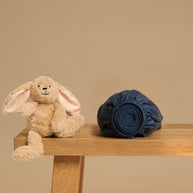 Coco & Cici - Kinderen - Hoeslaken TENCEL Satijn Donkerblauw - 90x200x30