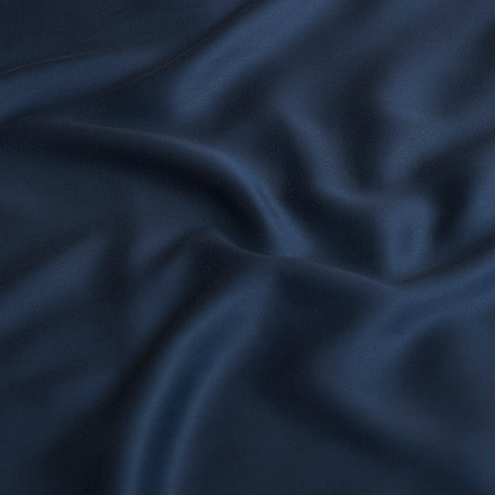 Coco & Cici - Kinderen - Hoeslaken TENCEL Satijn Donkerblauw - 90x200x30