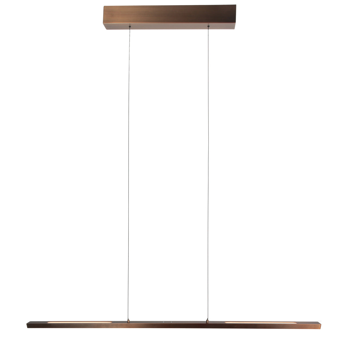 Hanglamp Bande 3994BR, bronzen LED-hanglamp in warme tint, 114 cm breed