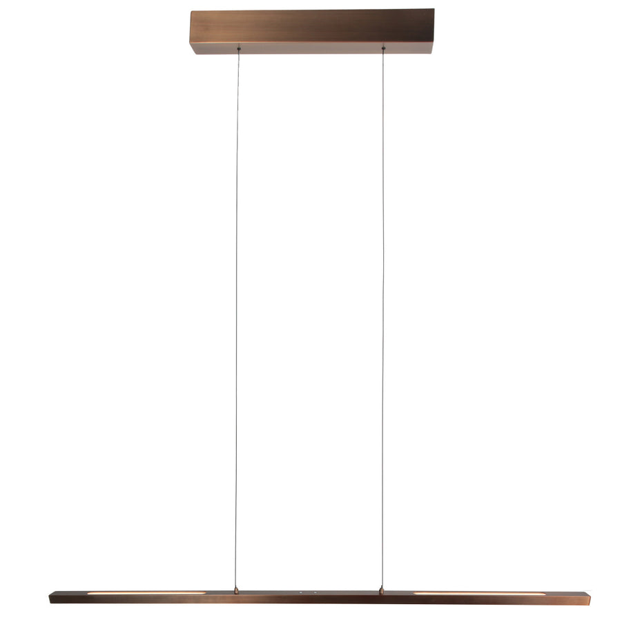 Hanglamp Bande 3994BR, bronzen LED-hanglamp in warme tint, 114 cm breed
