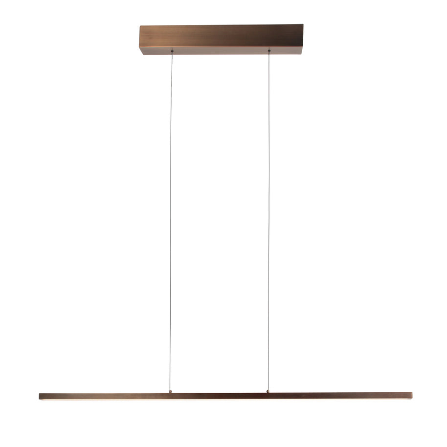 Hanglamp Bande 3994BR, bronzen LED-hanglamp in warme tint, 114 cm breed