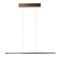 Hanglamp Bande 3994BR, bronzen LED-hanglamp in warme tint, 114 cm breed