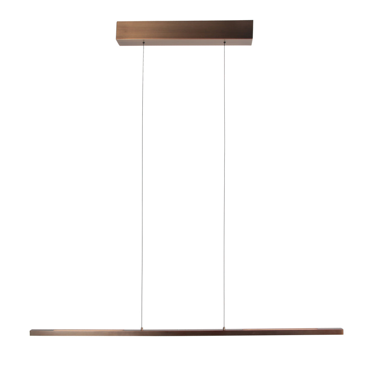 Hanglamp Bande 3994BR, bronzen LED-hanglamp in warme tint, 114 cm breed