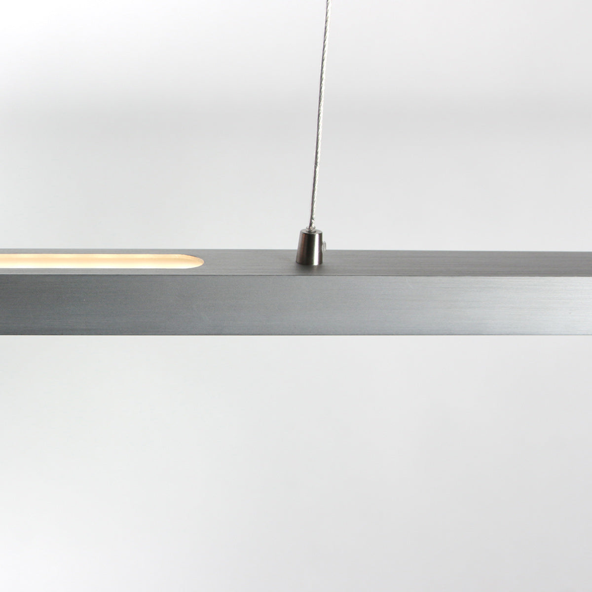 Hanglamp Bande 3994ST, stalen LED-hanglamp met kabellift, 114 cm breed
