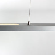 Hanglamp Bande 3994ST, stalen LED-hanglamp met kabellift, 114 cm breed