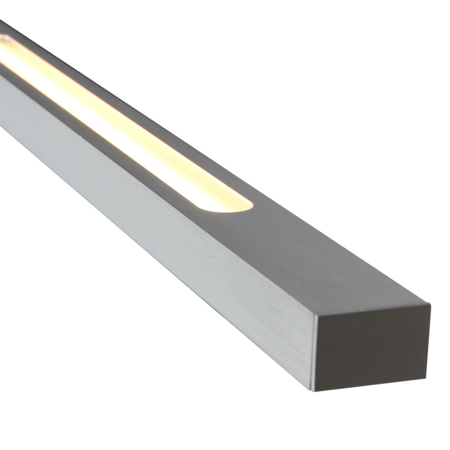 Hanglamp Bande 3994ST, stalen LED-hanglamp met kabellift, 114 cm breed