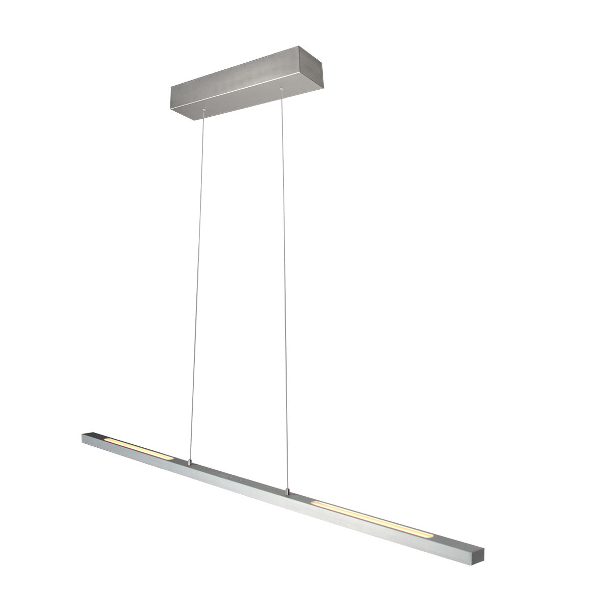 Hanglamp Bande 3994ST, stalen LED-hanglamp met kabellift, 114 cm breed