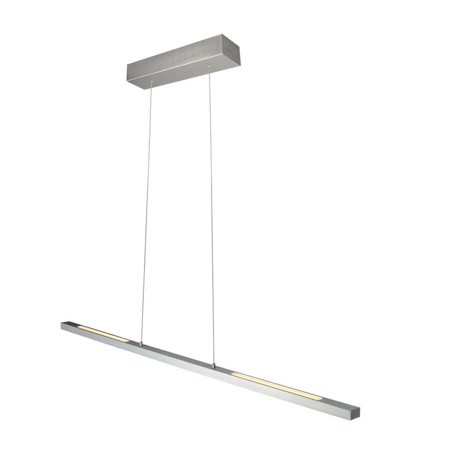 Hanglamp Bande 3994ST, stalen LED-hanglamp met kabellift, 114 cm breed