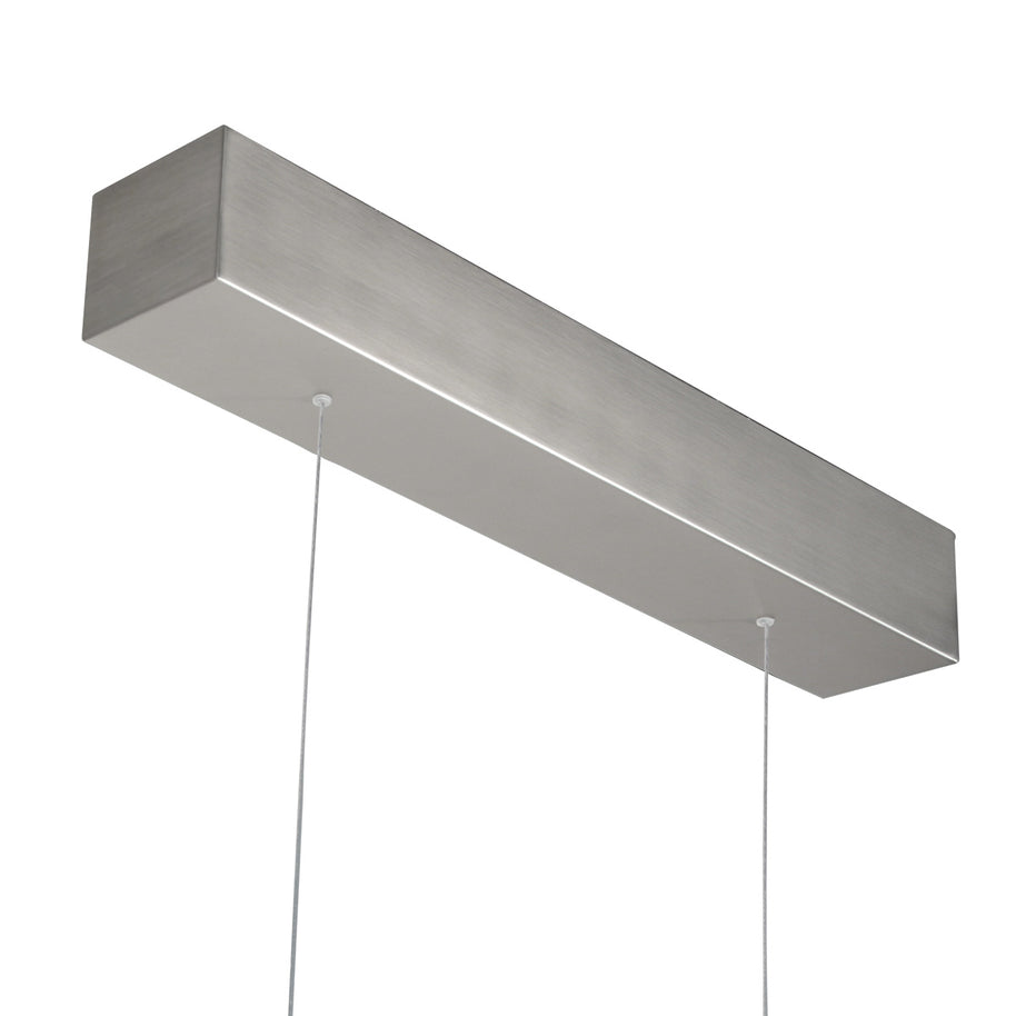 Hanglamp Bande 3994ST, stalen LED-hanglamp met kabellift, 114 cm breed