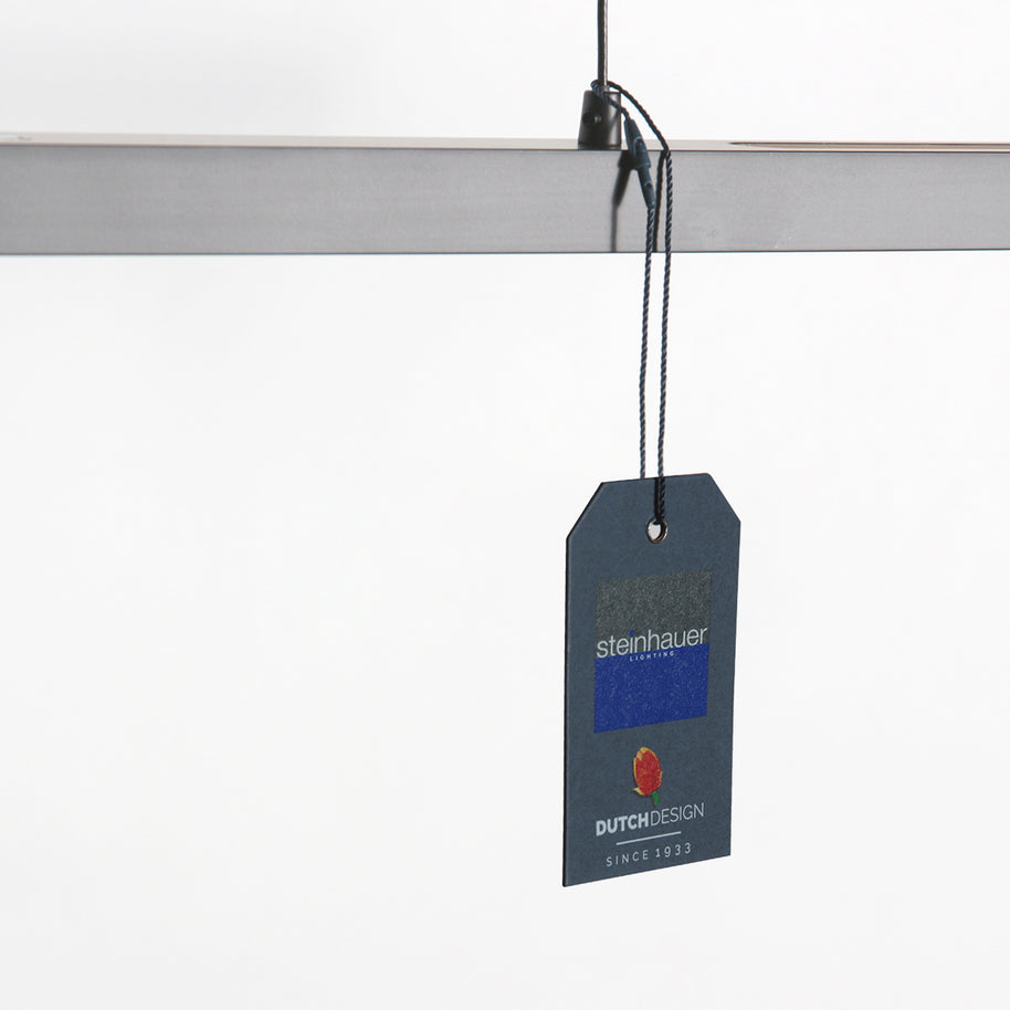 Hanglamp Bande 3994ST, stalen LED-hanglamp met kabellift, 114 cm breed