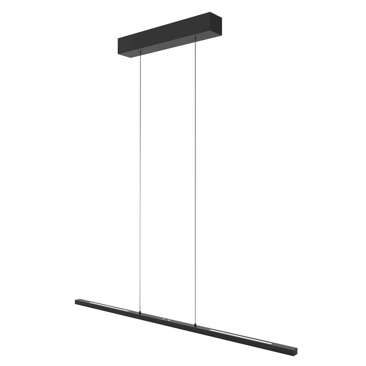 Hanglamp Bande 3994ZW zwarte LED-hanglamp met kabellift 114 cm breed