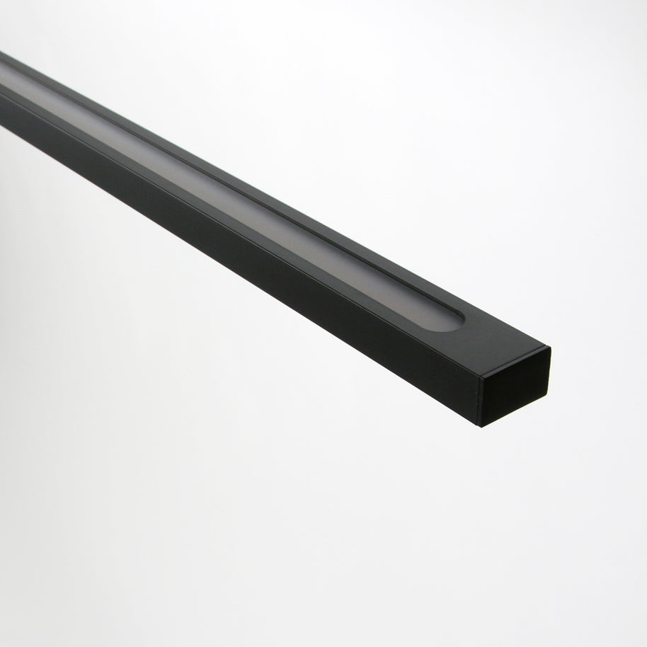 Hanglamp Bande 3994ZW zwarte LED-hanglamp met kabellift 114 cm breed