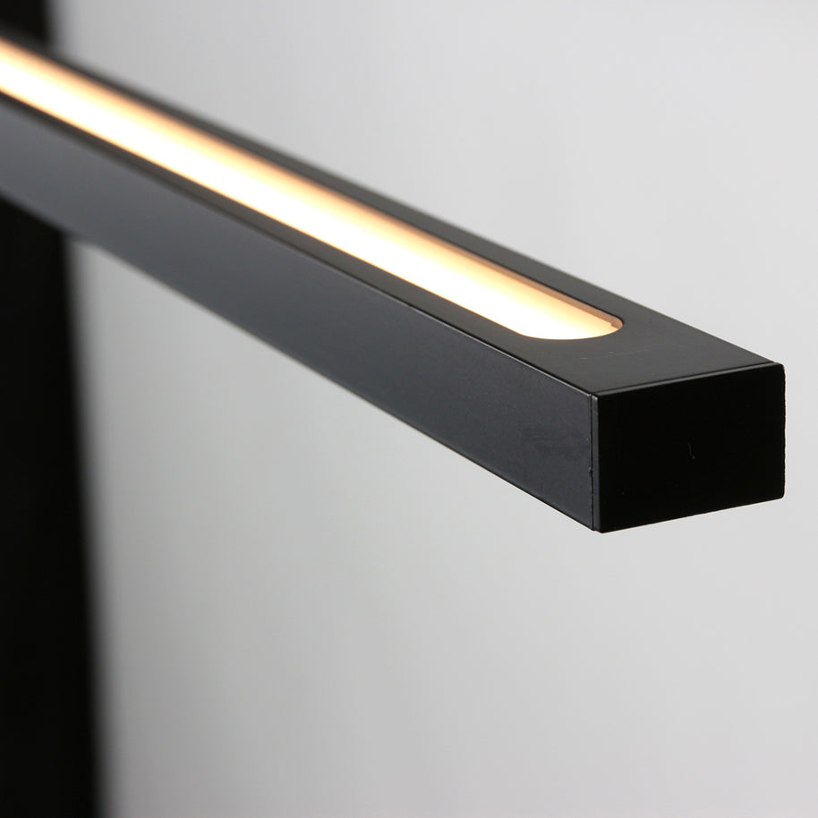 Hanglamp Bande 3994ZW zwarte LED-hanglamp met kabellift 114 cm breed