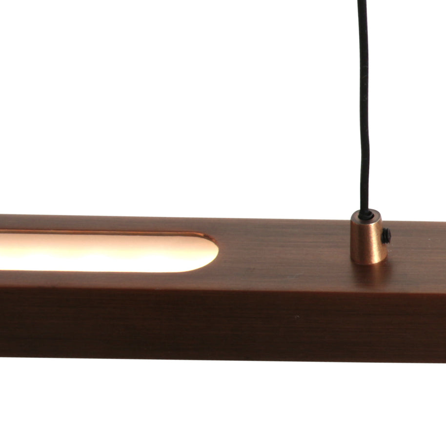Bande 3995BR hanglamp – bronzen blikvanger met verstelbare ophanging en dimmers, 150 cm