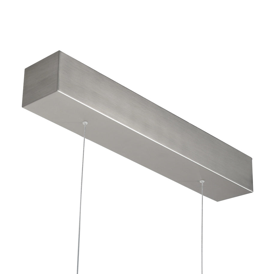 Hanglamp Bande 3995ST staalkleurige hanglamp met kabellift 150 cm breed