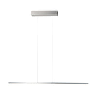Hanglamp Bande 3995ST staalkleurige hanglamp met kabellift 150 cm breed