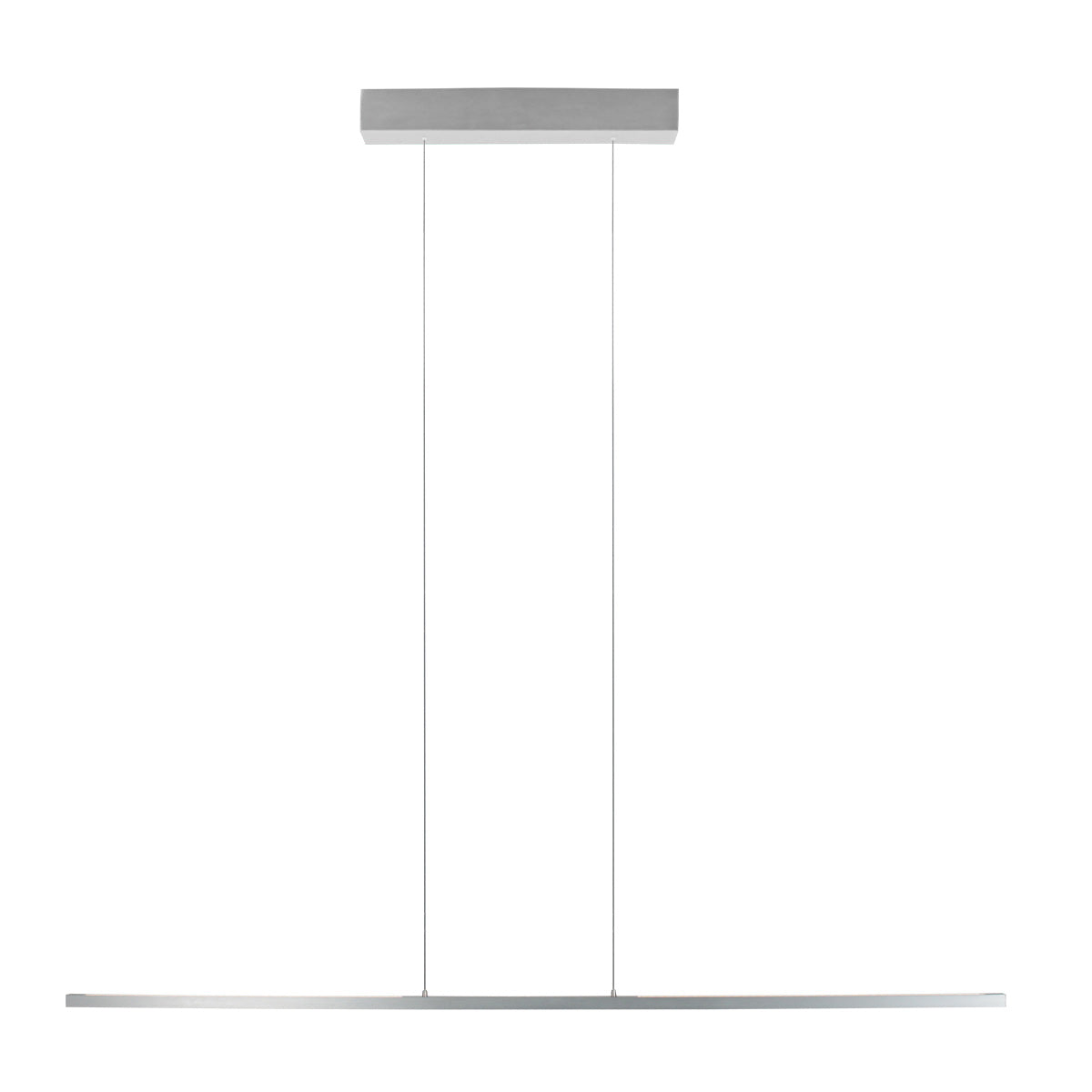 Hanglamp Bande 3995ST staalkleurige hanglamp met kabellift 150 cm breed