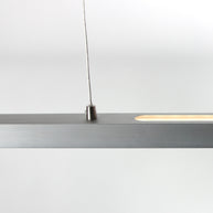 Hanglamp Bande 3995ST staalkleurige hanglamp met kabellift 150 cm breed