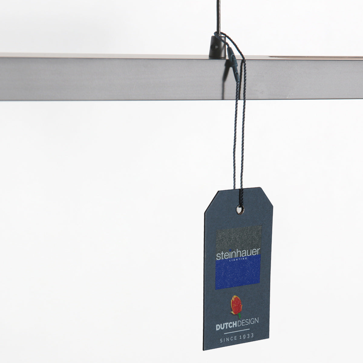 Hanglamp Bande 3995ST staalkleurige hanglamp met kabellift 150 cm breed