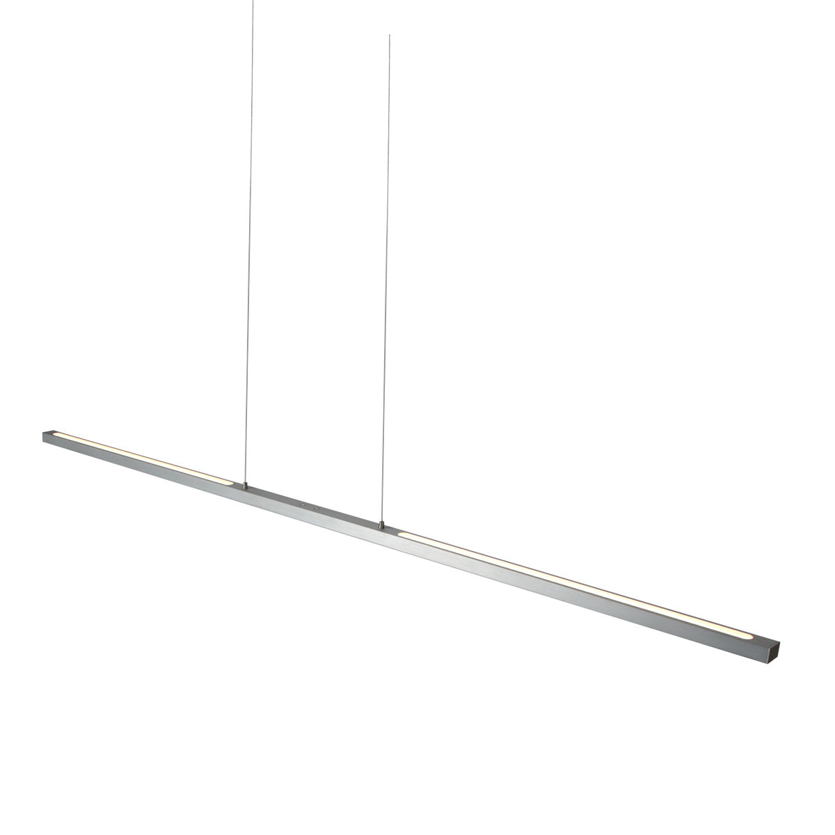 Hanglamp Bande 3995ST staalkleurige hanglamp met kabellift 150 cm breed
