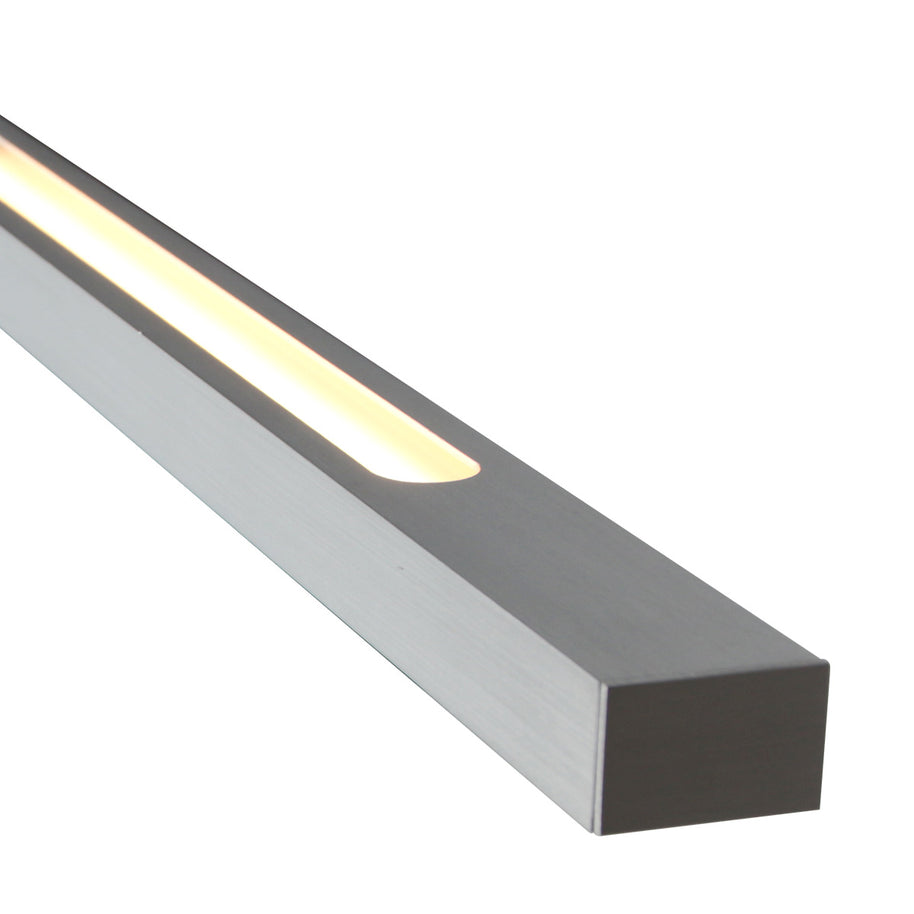 Hanglamp Bande 3995ST staalkleurige hanglamp met kabellift 150 cm breed