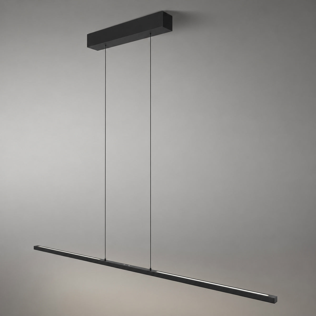 Hanglamp Bande 3995ZW zwart, 150 cm breed, met kabellift