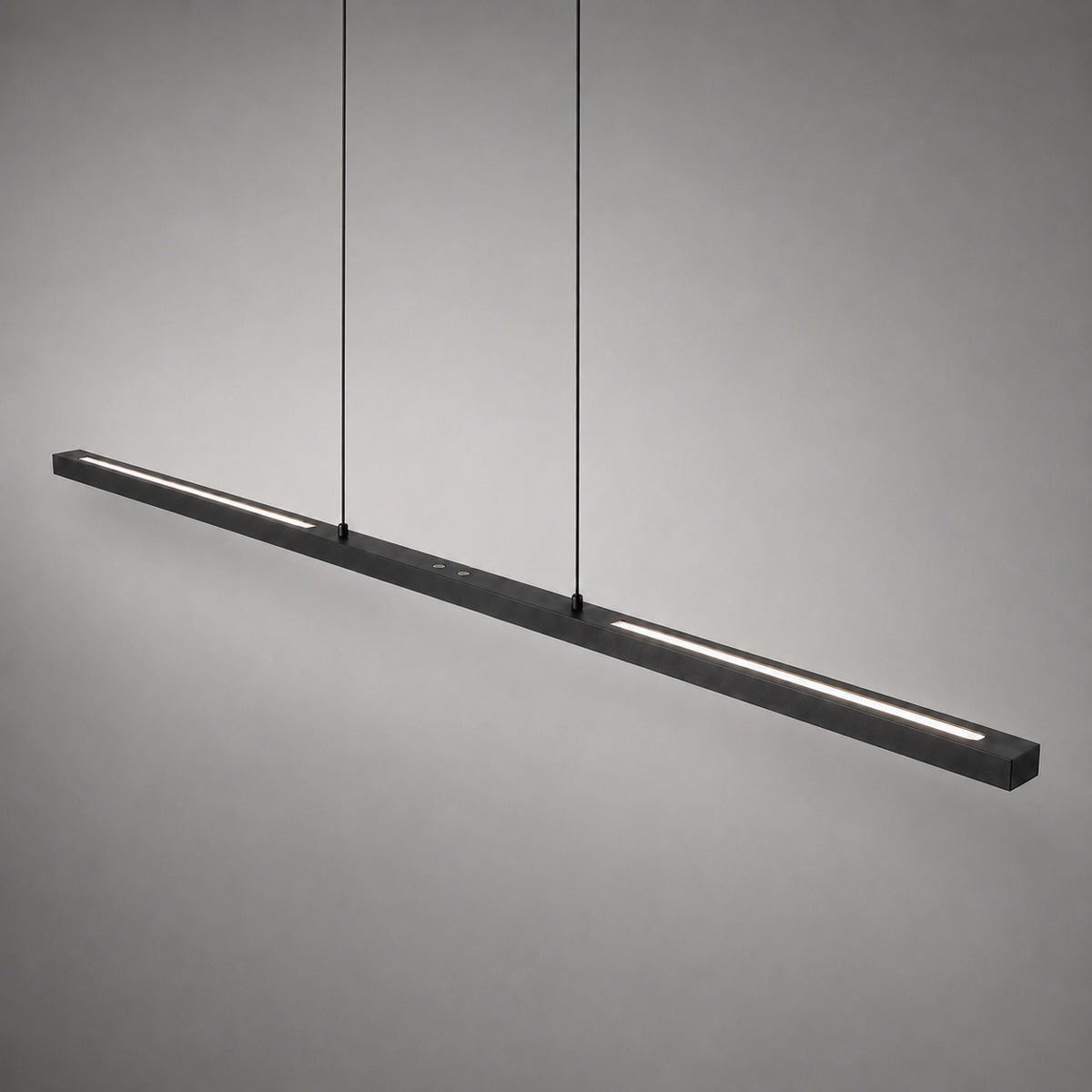 Hanglamp Bande 3995ZW zwart, 150 cm breed, met kabellift