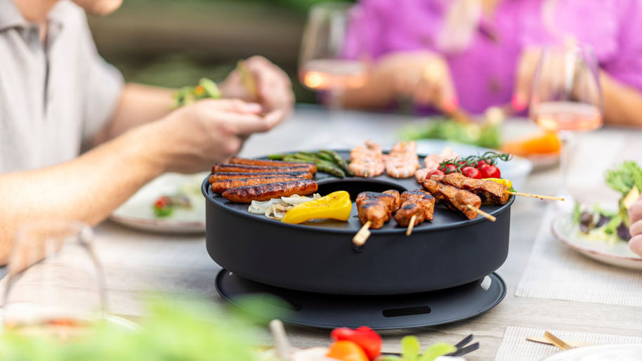 Onyx Mesa tafel-vuurschaal/grill zwart