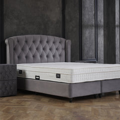 Opbergboxspring Aurora Velvet Antraciet 90x200