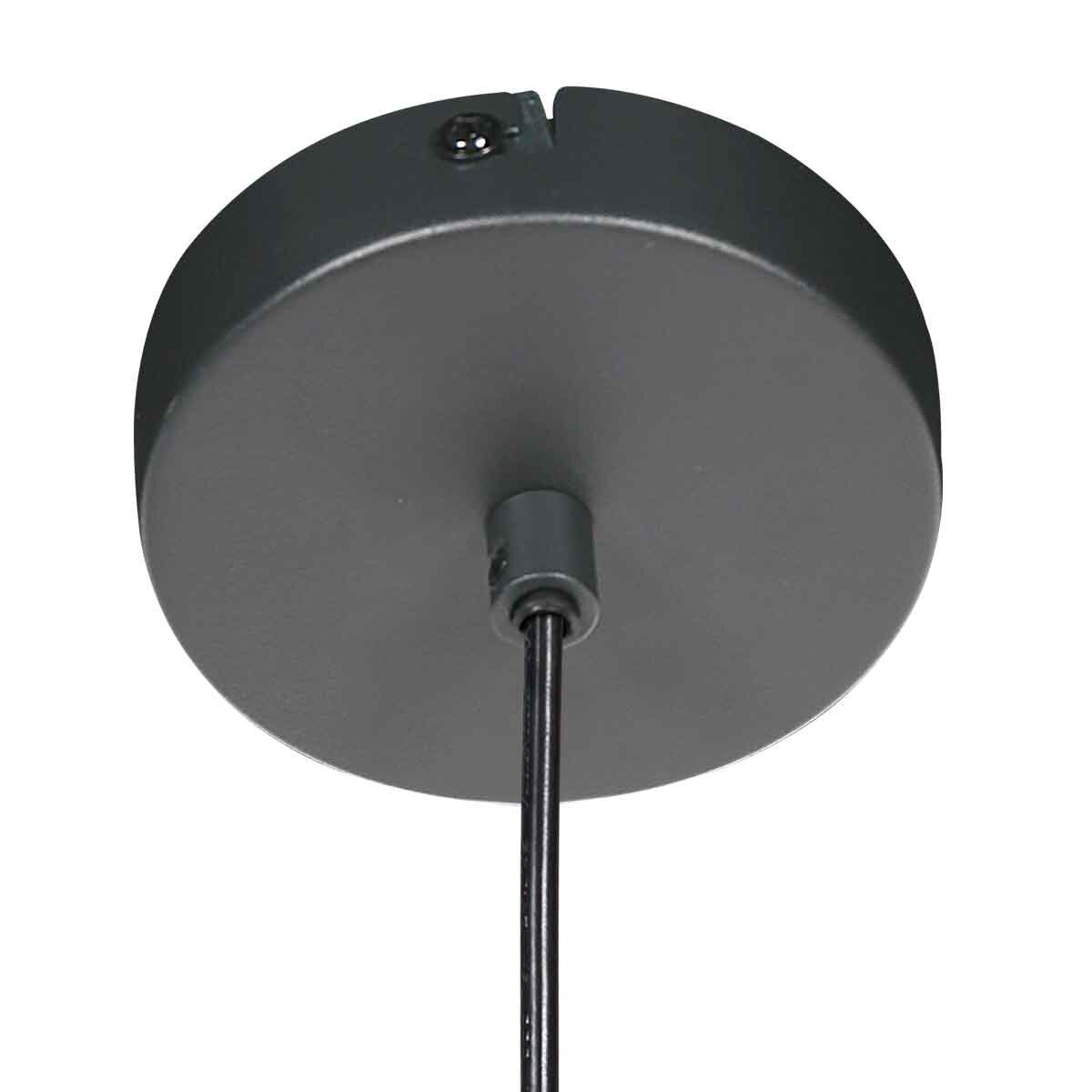 Hanglamp Sable 4122CR - sfeervolle pendel met crème linnen kap Ø25 cm
