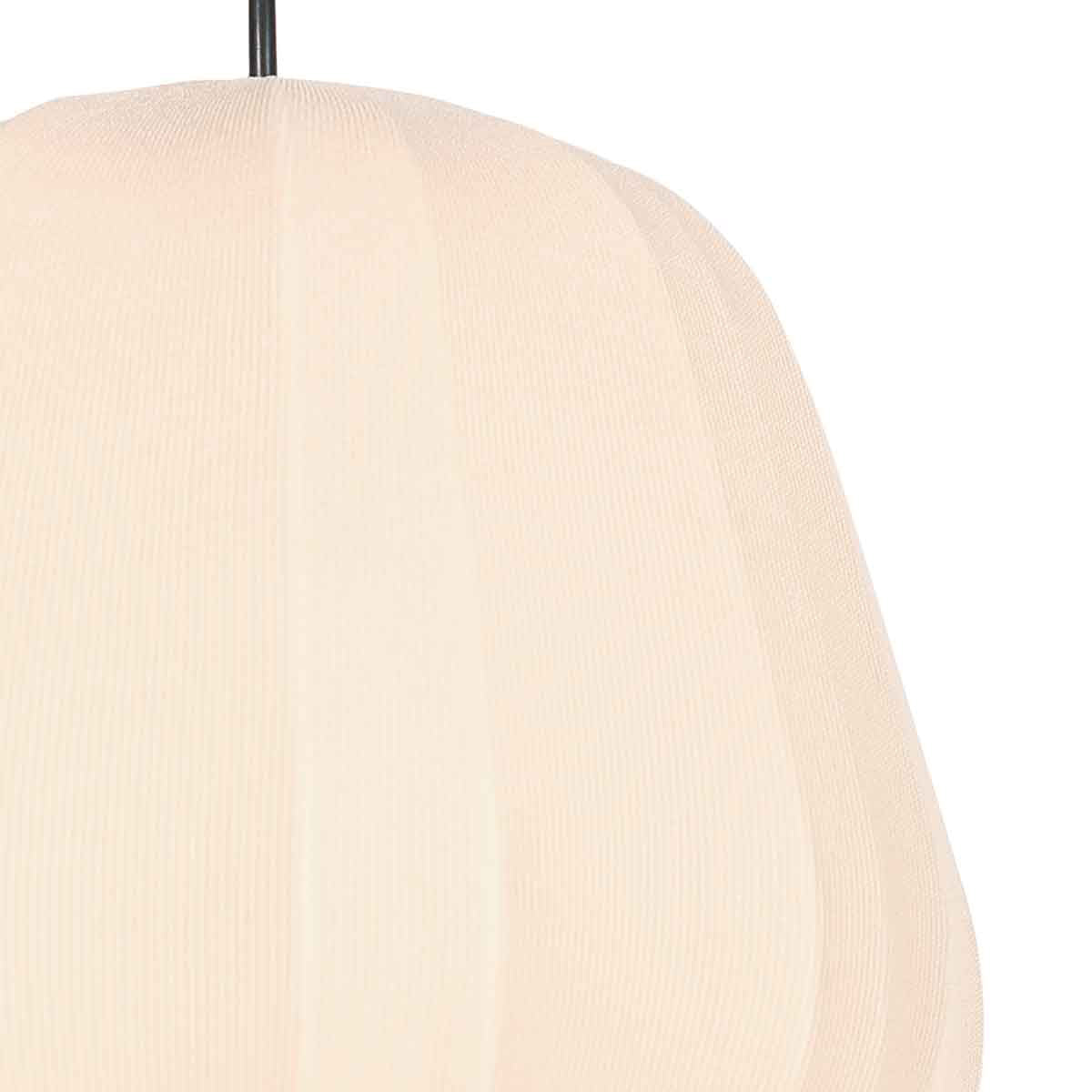 Hanglamp Sable 4122CR - sfeervolle pendel met crème linnen kap Ø25 cm