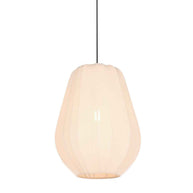 Hanglamp Sable 4124CR - warme sfeermaker met crème linnen kap Ø27 cm