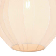 Hanglamp Sable 4124CR - warme sfeermaker met crème linnen kap Ø27 cm
