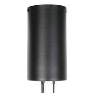 8-lichts zwarte ronde hanglamp Marcadore Ø60 cm