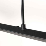Zwarte hanglamp Marcadore, 120 cm breed, 6-lichts