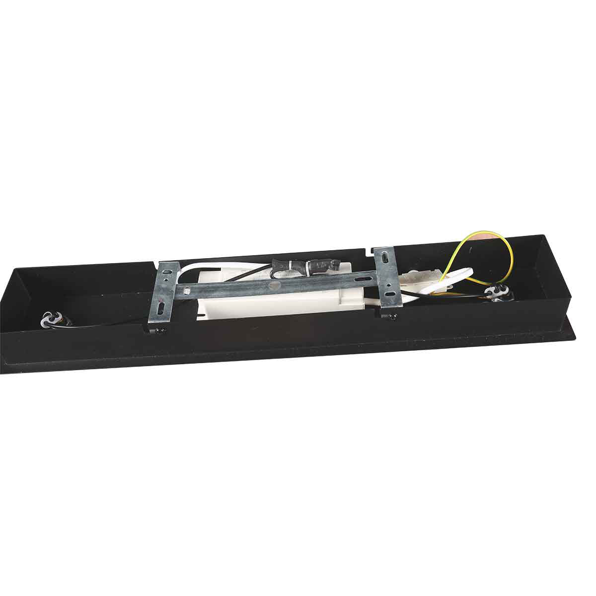 Zwarte hanglamp Marcadore, 120 cm breed, 6-lichts